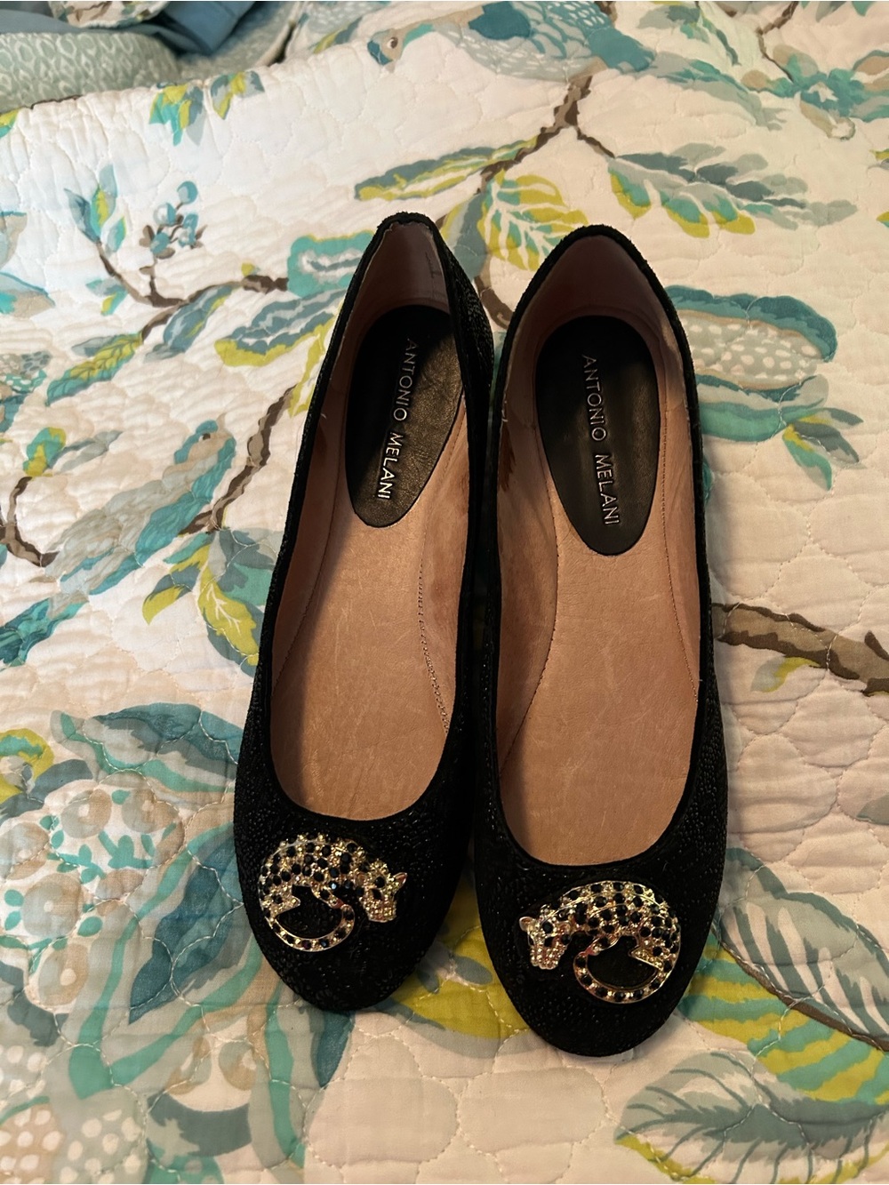 Antonio Melani Embellished Ballet Flats